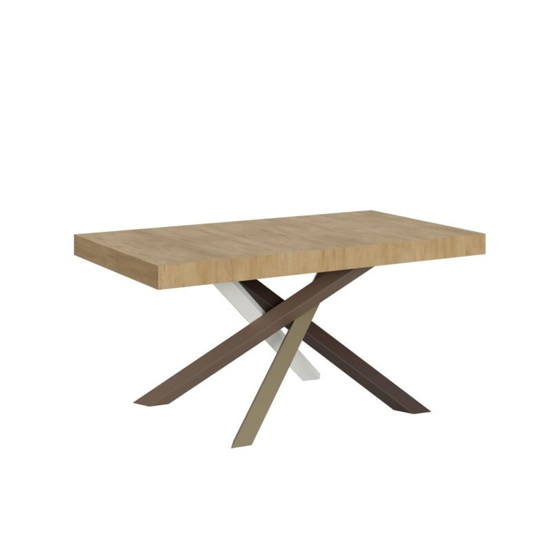 Tavolo allungabile 160/420x90 cm Volantis quercia natura gambe multicolore 4/C