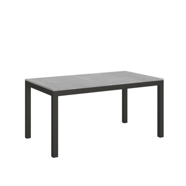Tavolo allungabile 160/420x90 cm Everyday Evolution cemento telaio e gambe antracite