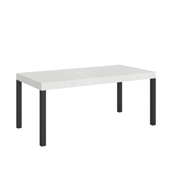Tavolo allungabile 200/460x90 cm Everyday bianco frassino gambe antracite