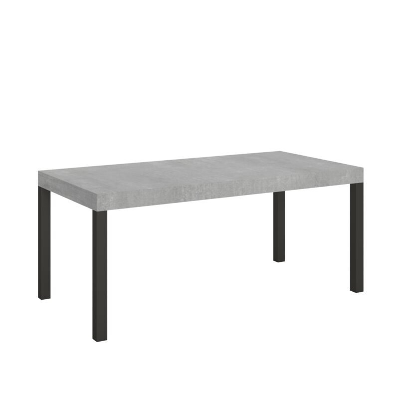 Tavolo allungabile 180/284x90 cm Everyday cemento gambe antracite