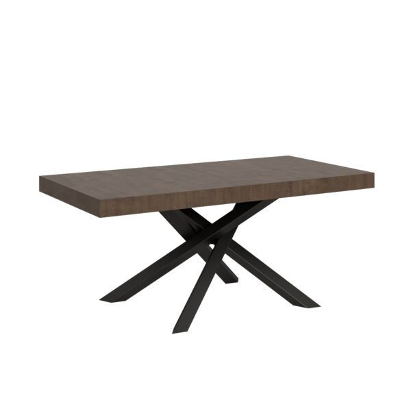 Tavolo allungabile 200/304x90 cm Volantis noce gambe antracite