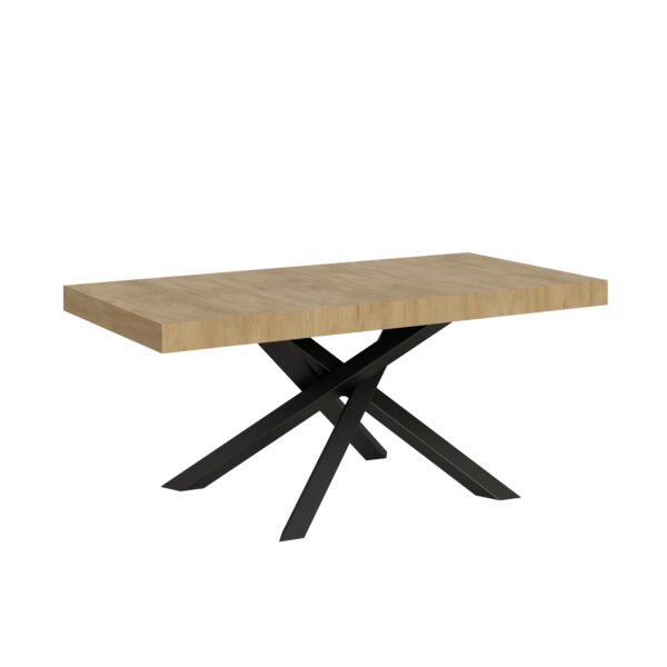 Tavolo allungabile 200/304x90 cm Volantis quercia natura gambe antracite