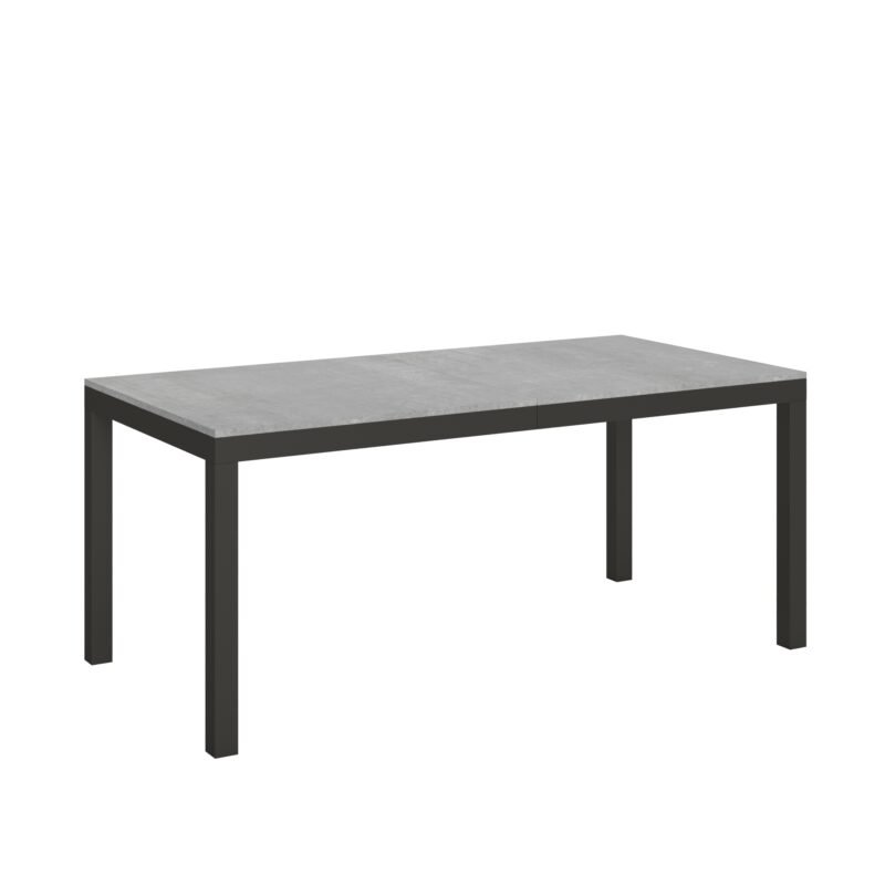 Tavolo allungabile 180/440x90 cm Everyday Evolution cemento telaio e gambe antracite