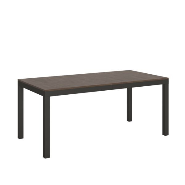 Tavolo allungabile 180/440x90 cm Everyday Evolution noce telaio e gambe antracite