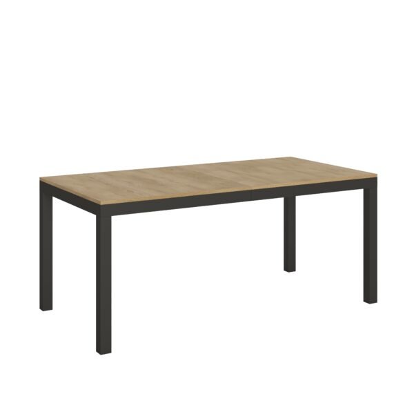 Tavolo allungabile 180/440x90 cm Everyday Evolution quercia natura telaio e gambe antracite