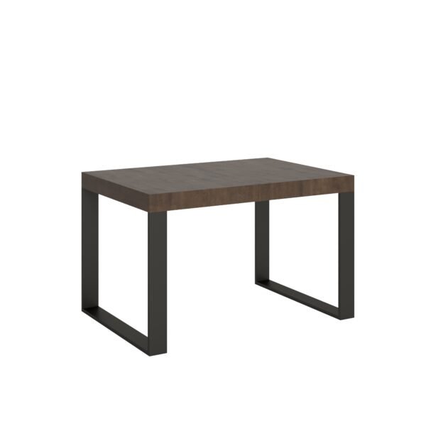 Tavolo allungabile 140/244x90 cm Tecno Premium noce gambe antracite
