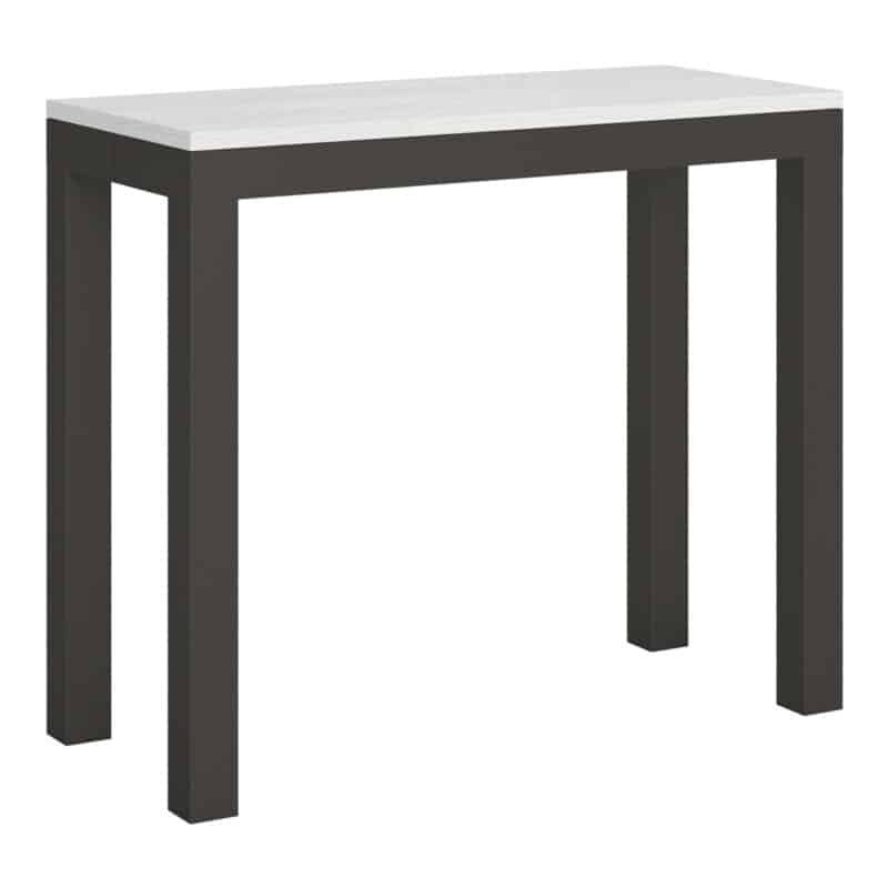 Consolle allungabile 90x40/196 cm Everyday Small Evolution bianco frassino