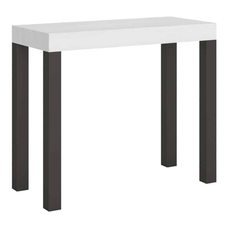 Consolle allungabile 90x40/196 cm Everyday Small bianco frassino