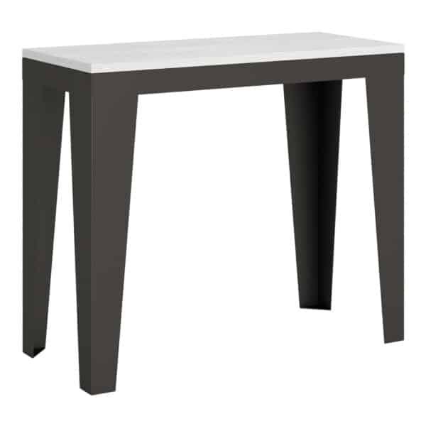 Consolle allungabile 90x40/300 cm Flame Evolution bianco frassino