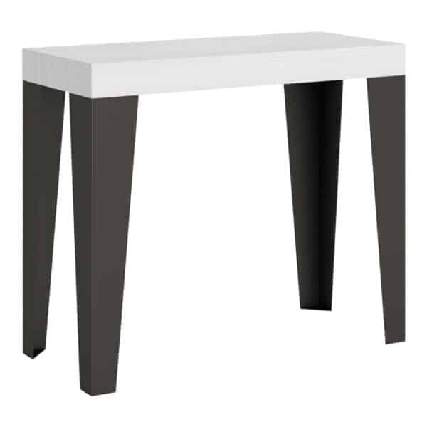 Consolle allungabile 90x40/300 cm Flame Premium bianco frassino
