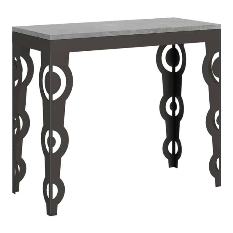 Consolle allungabile 90x40/300 cm Karamay Evolution cemento