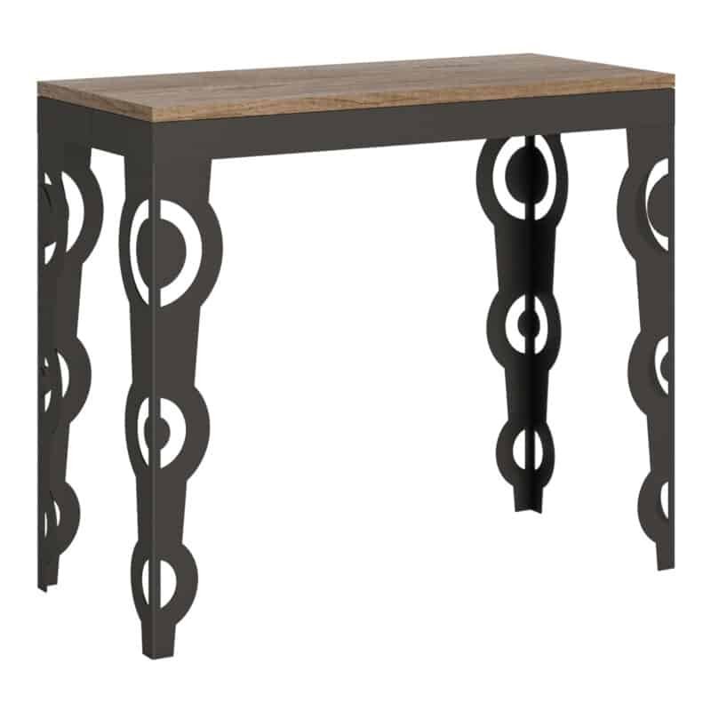 Consolle allungabile 90x40/196 cm Karamay Small Evolution quercia natura