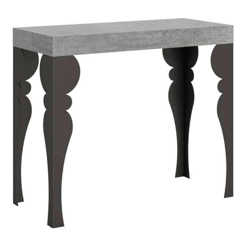 Consolle allungabile 90x40/196 cm Paxon Small cemento