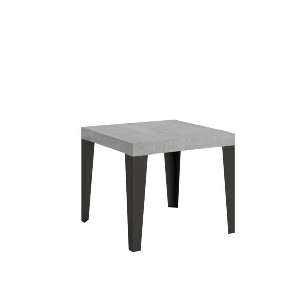 Tavolo allungabile 90/246x90 cm Flame cemento gambe antracite