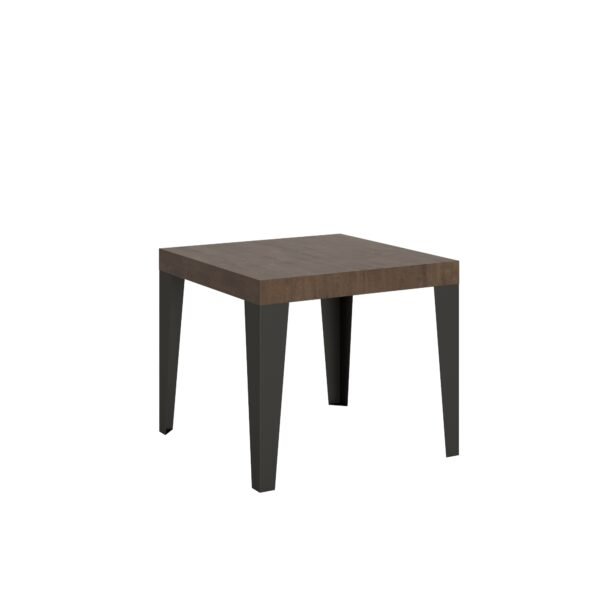 Tavolo allungabile 90/246x90 cm Flame noce gambe antracite