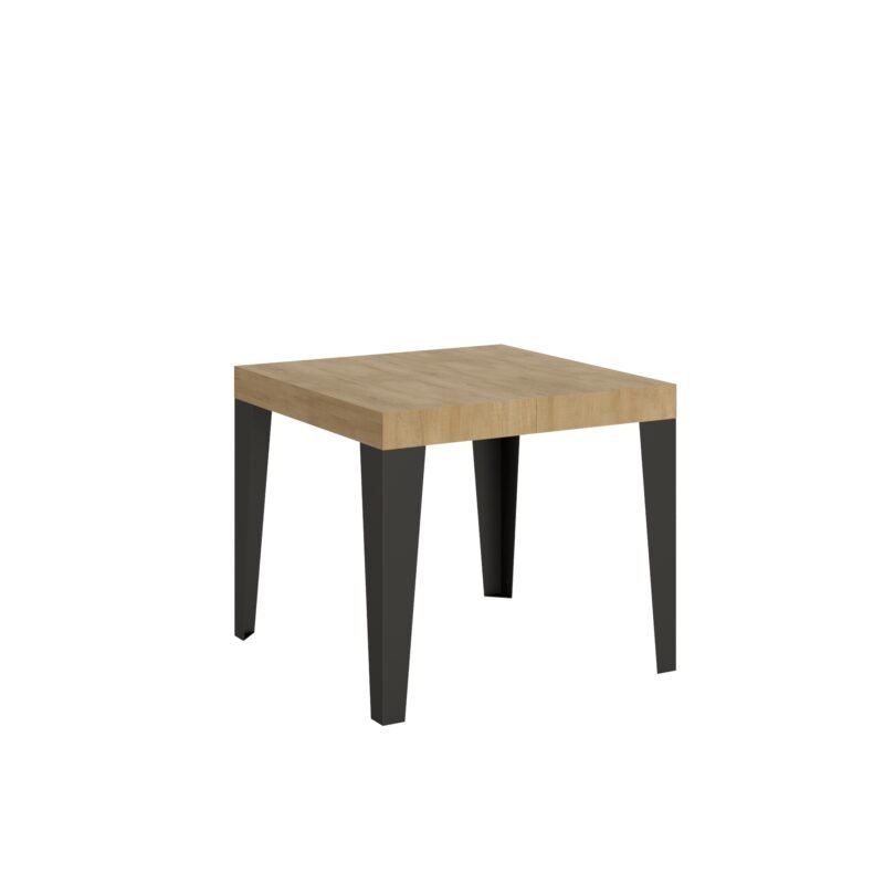 Tavolo allungabile 90/246x90 cm Flame quercia natura gambe antracite