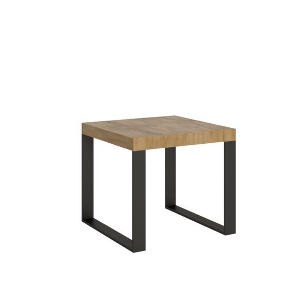 Tavolo allungabile 90/246x90 cm Tecno quercia natura gambe antracite