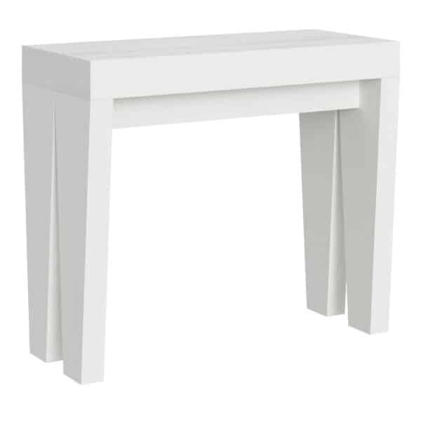 Consolle allungabile 90x40/196 cm Spimbo Small bianco frassino
