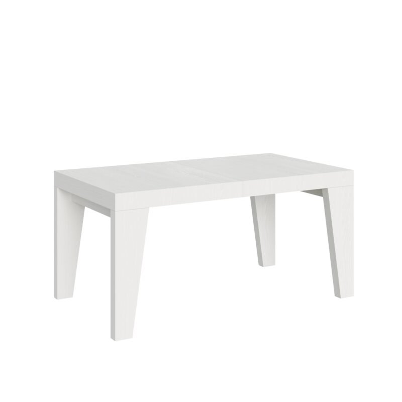 Tavolo allungabile 160/420x90 cm Naxy bianco frassino