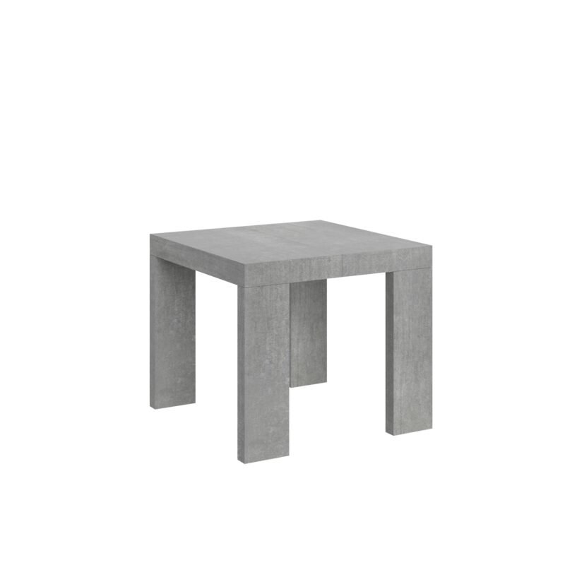 Tavolo allungabile 90/246x90 cm Roxell cemento