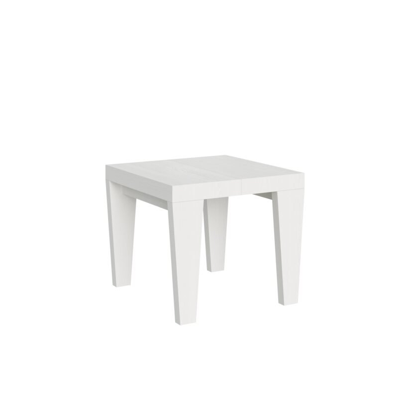 Tavolo allungabile 90/246x90 cm Spimbo bianco frassino