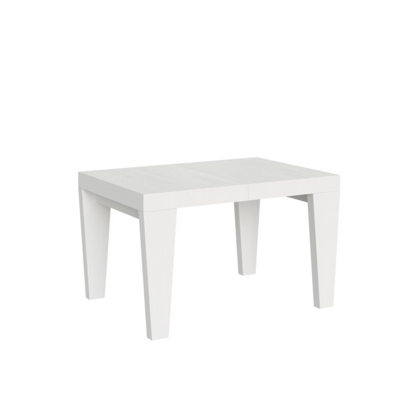 Tavolo allungabile 140/244x90 cm Spimbo bianco frassino