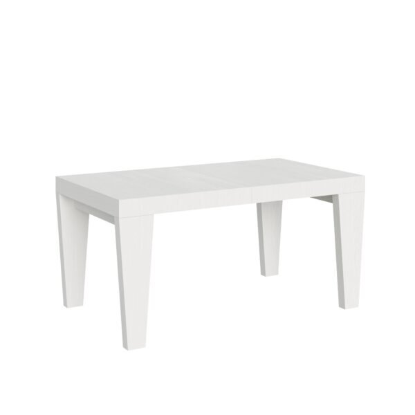 Tavolo allungabile 160/420x90 cm Spimbo bianco frassino