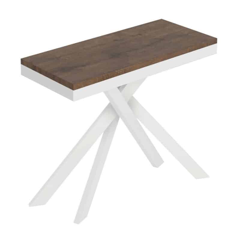 Consolle allungabile 90x40/196 cm Saki Small Evolution noce