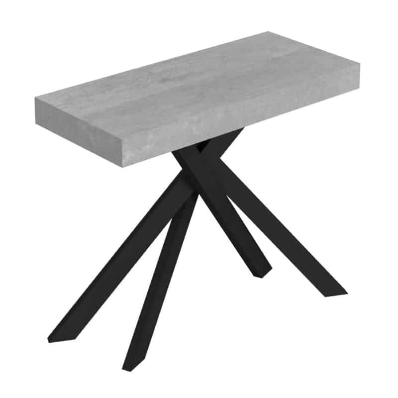 Consolle allungabile 90x40/196 cm Saki Small cemento
