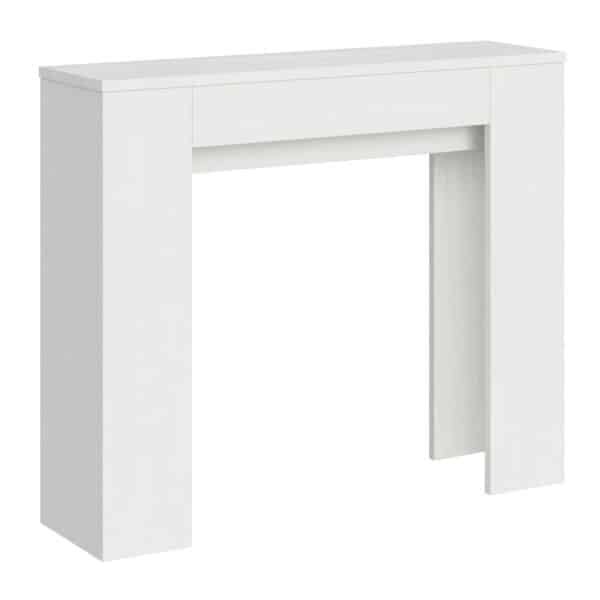Consolle allungabile 90x25/181 cm Slick bianco frassino
