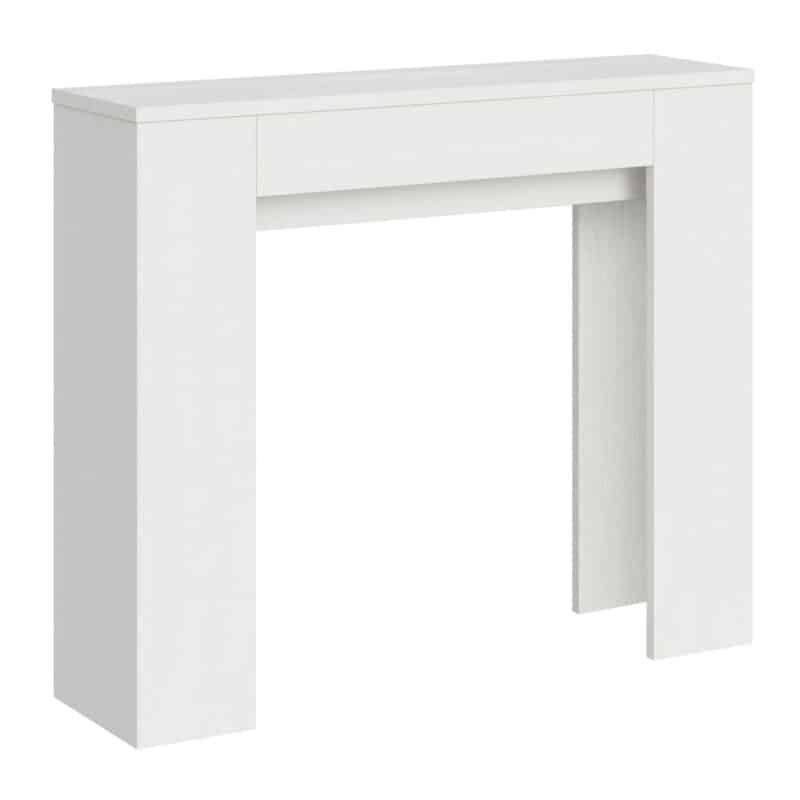 Consolle allungabile 90x25/181 cm Slick bianco frassino