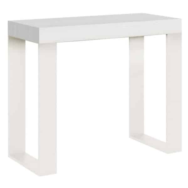 Consolle allungabile 90x40/300 cm Tecno bianco frassino