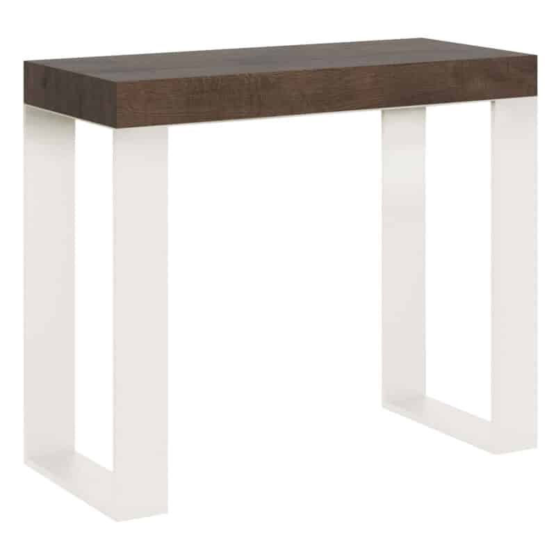 Consolle allungabile 90x40/196 cm Tecno Small cemento