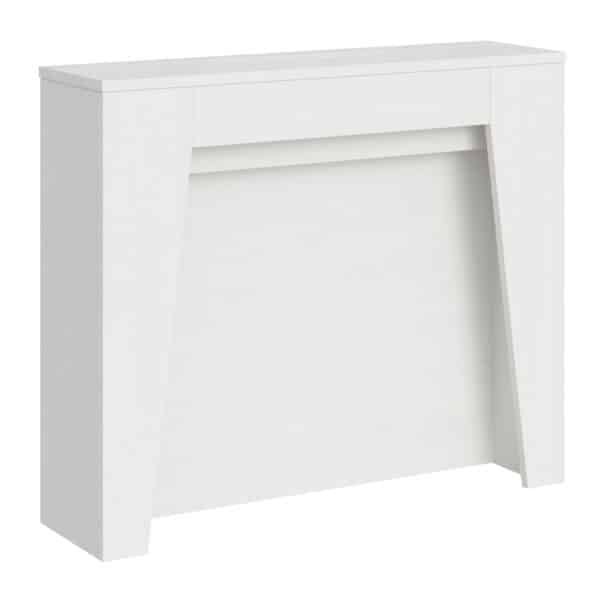 Consolle allungabile 90x25/211 cm Anea bianco frassino allunghe interne