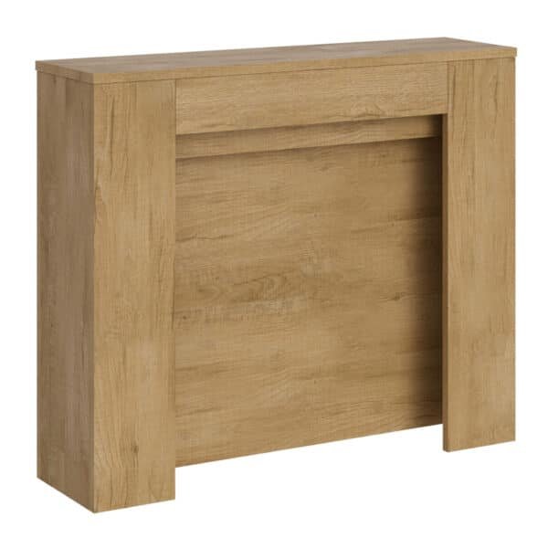 Consolle allungabile 90x25/211 cm Kiba quercia natura allunghe interne