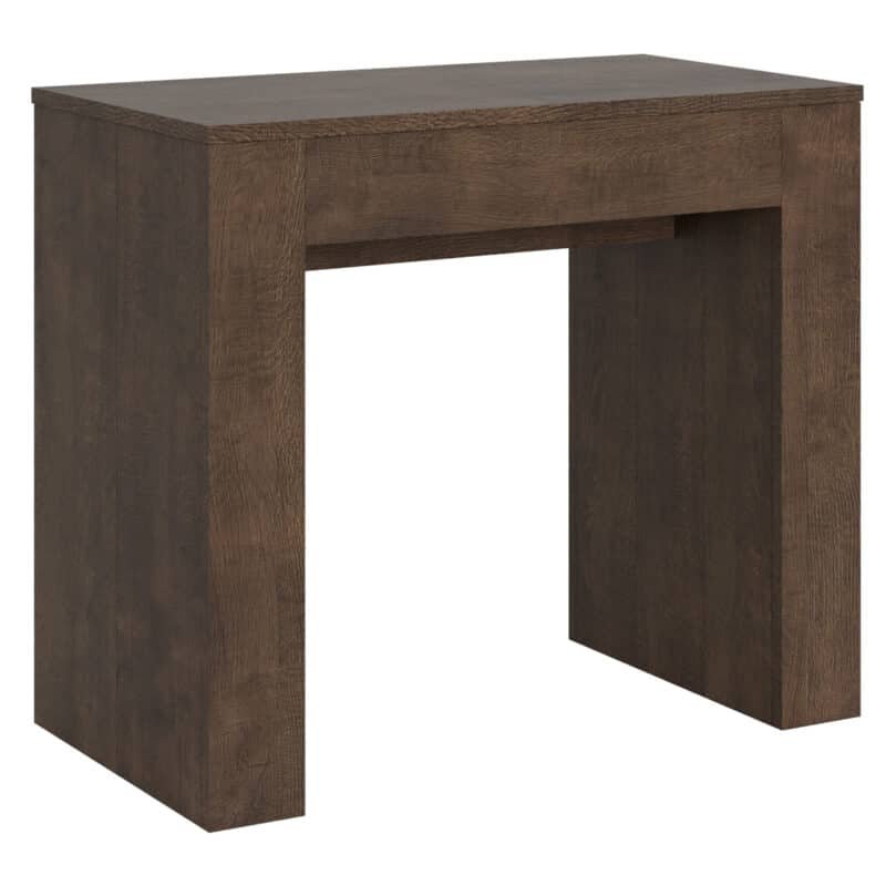 Consolle allungabile 90x49/307 cm Extra noce allunghe interne