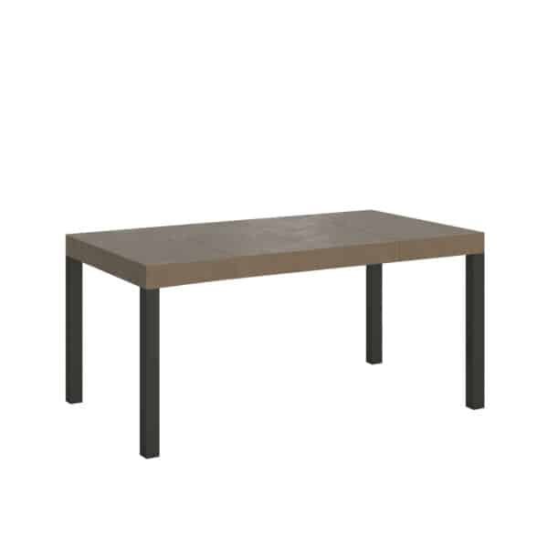 Tavolo allungabile 120/224x90 cm Everyday Premium tortora gambe antracite