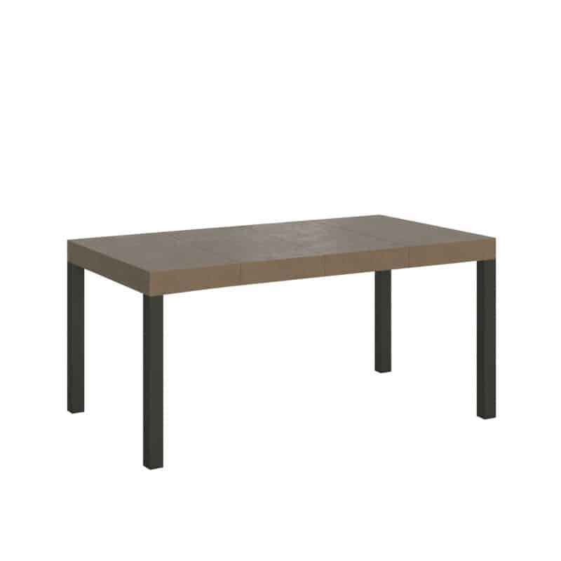 Tavolo allungabile 120/224x90 cm Everyday Premium tortora gambe antracite