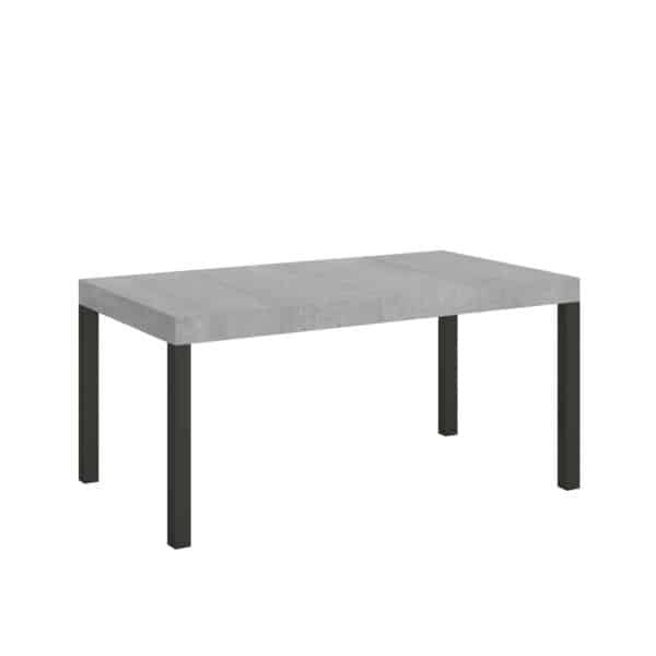 Tavolo allungabile 130/234x90 cm Everyday Premium cemento gambe antracite