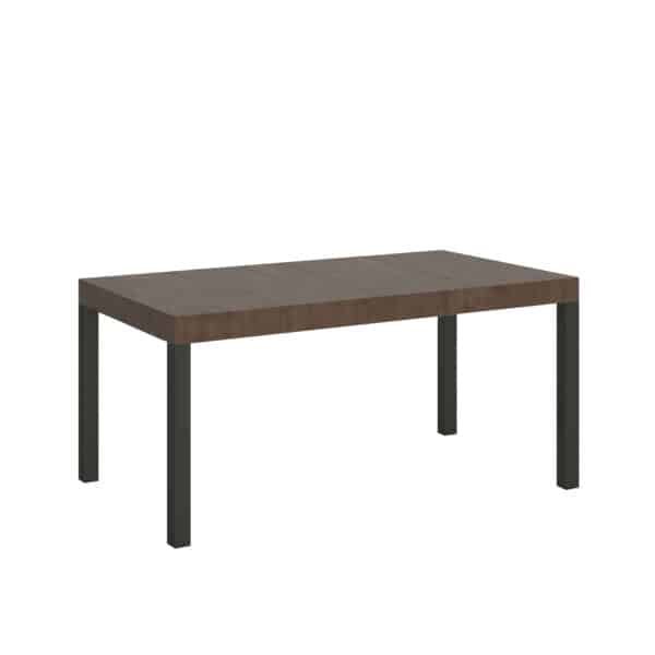 Tavolo allungabile 130/234x90 cm Everyday Premium noce gambe antracite