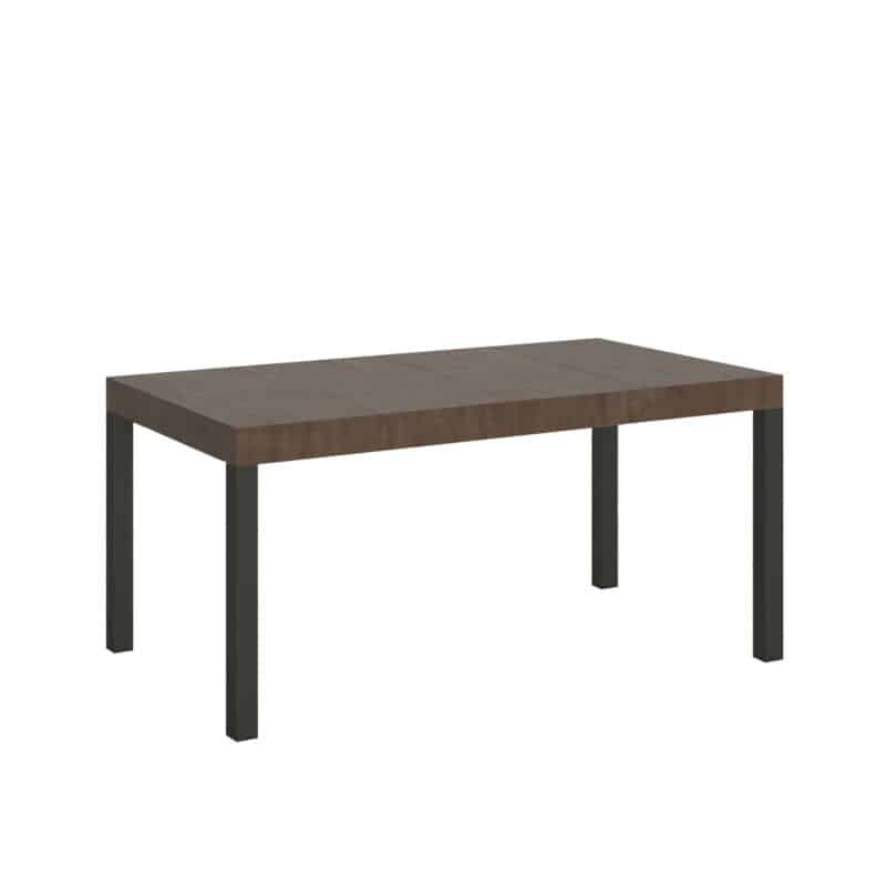 Tavolo allungabile 120/380x90 cm Everyday Premium noce gambe antracite