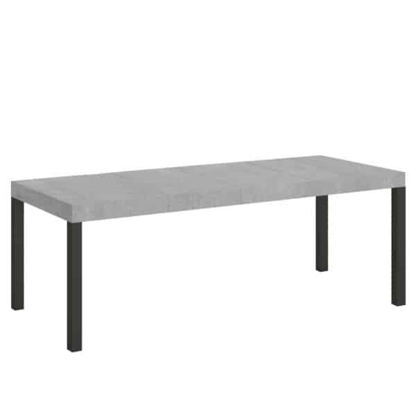 Tavolo allungabile 200/460x90 cm Everyday Premium cemento gambe antracite