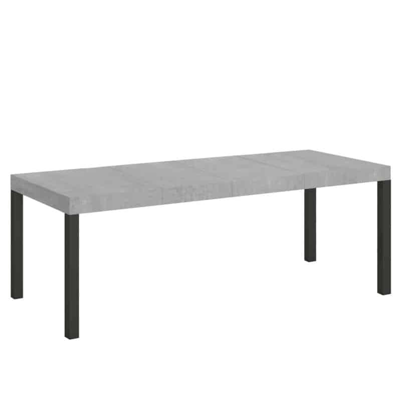 Tavolo allungabile 200/460x90 cm Everyday Premium cemento gambe antracite