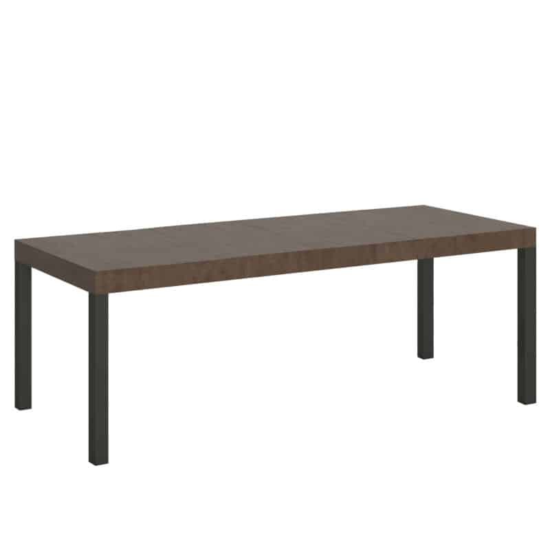 Tavolo allungabile 200/460x90 cm Everyday noce gambe antracite