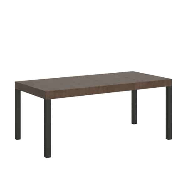 Tavolo allungabile 90/246x90 cm Everyday Premium noce gambe antracite