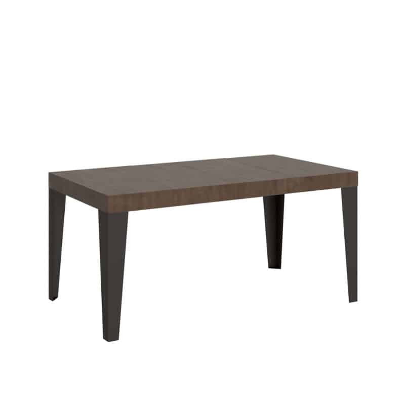 Tavolo allungabile 140/400x90 cm Flame Premium noce gambe antracite