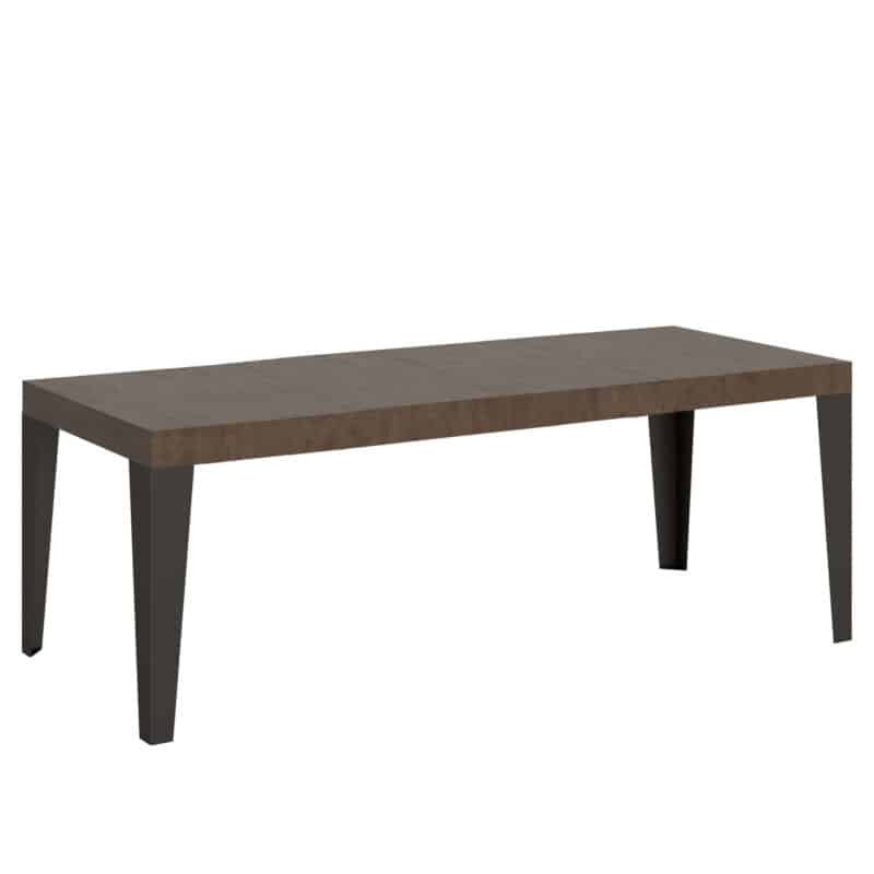 Tavolo allungabile 200/460x90 cm Flame Premium noce gambe antracite