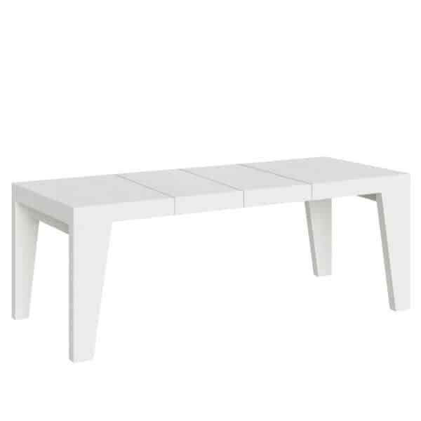 Tavolo allungabile 200/460x90 cm Naxy Premium bianco frassino