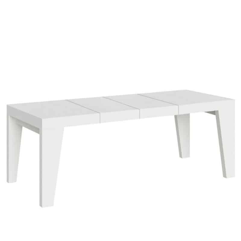 Tavolo allungabile 200/460x90 cm Naxy Premium bianco frassino