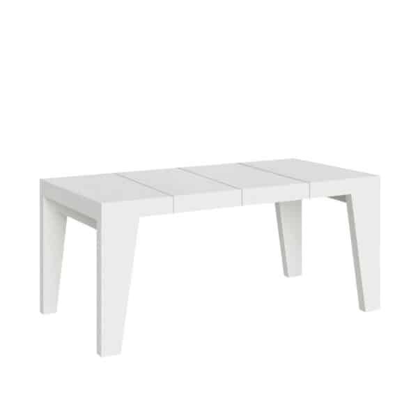 Tavolo allungabile 140/400x90 cm Naxy Premium bianco frassino